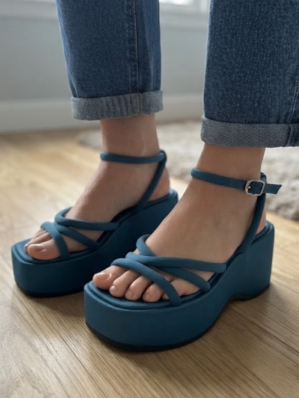 Jeffrey Campbell Glow Up Platform Sandals size 6.5